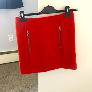 Maje red winter mini skirt